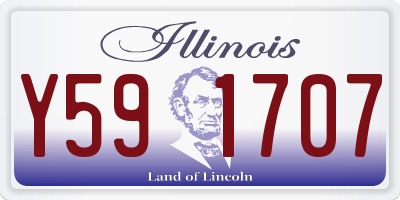 IL license plate Y591707