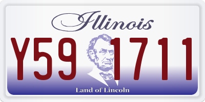 IL license plate Y591711