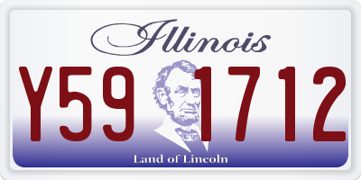 IL license plate Y591712