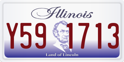 IL license plate Y591713