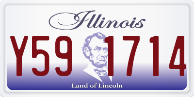 IL license plate Y591714