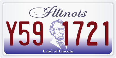 IL license plate Y591721