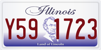 IL license plate Y591723