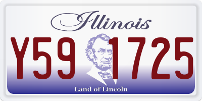 IL license plate Y591725