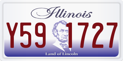 IL license plate Y591727