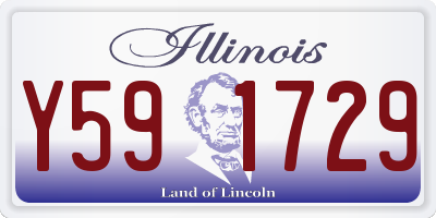 IL license plate Y591729