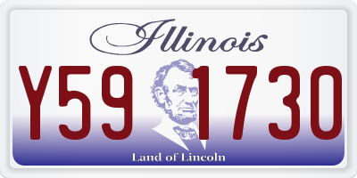 IL license plate Y591730