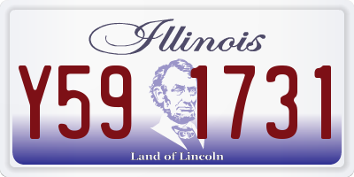 IL license plate Y591731