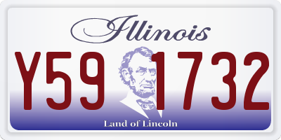 IL license plate Y591732