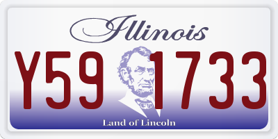 IL license plate Y591733