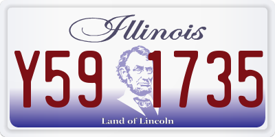 IL license plate Y591735