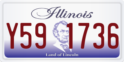 IL license plate Y591736