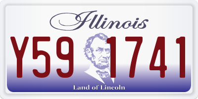 IL license plate Y591741