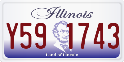 IL license plate Y591743