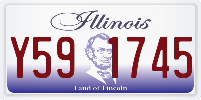 IL license plate Y591745