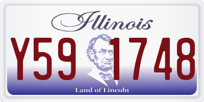 IL license plate Y591748