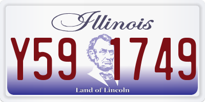 IL license plate Y591749