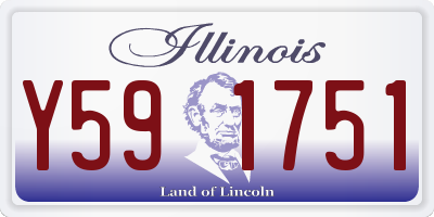 IL license plate Y591751