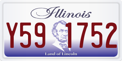 IL license plate Y591752