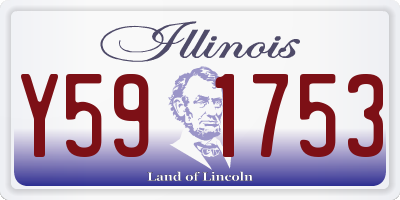 IL license plate Y591753