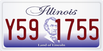 IL license plate Y591755