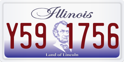 IL license plate Y591756