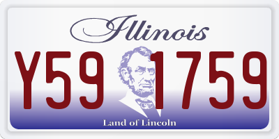 IL license plate Y591759