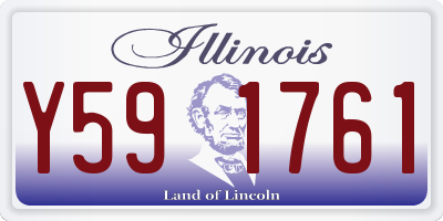 IL license plate Y591761