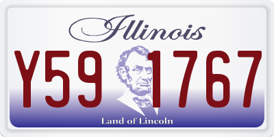 IL license plate Y591767