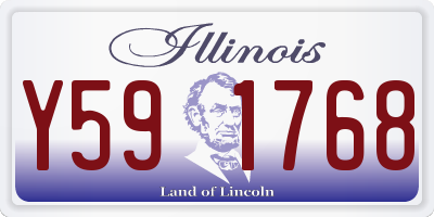 IL license plate Y591768