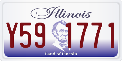 IL license plate Y591771