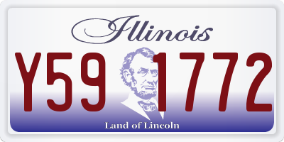 IL license plate Y591772