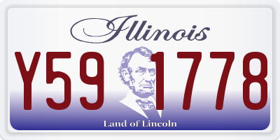 IL license plate Y591778