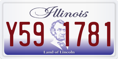 IL license plate Y591781