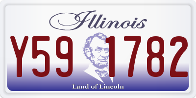 IL license plate Y591782