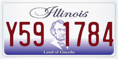 IL license plate Y591784