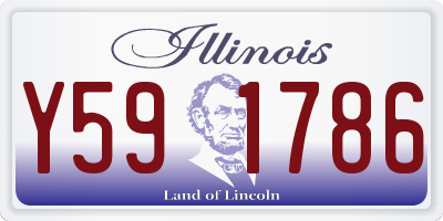 IL license plate Y591786