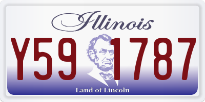 IL license plate Y591787