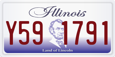 IL license plate Y591791