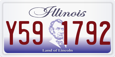 IL license plate Y591792