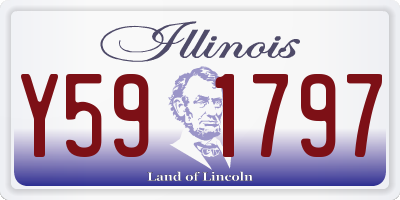 IL license plate Y591797