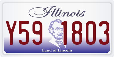 IL license plate Y591803