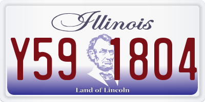IL license plate Y591804