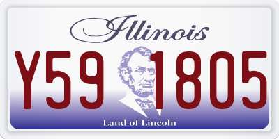 IL license plate Y591805