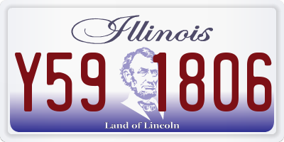 IL license plate Y591806