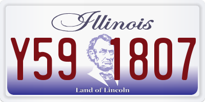IL license plate Y591807