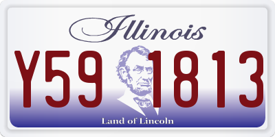 IL license plate Y591813