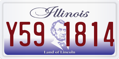 IL license plate Y591814