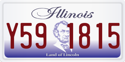 IL license plate Y591815