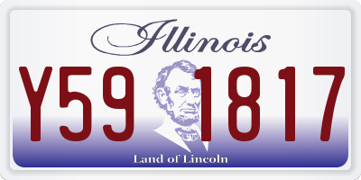 IL license plate Y591817
